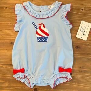 Ishtex‎ Patriotic Girl's bubble NWT size 6mo